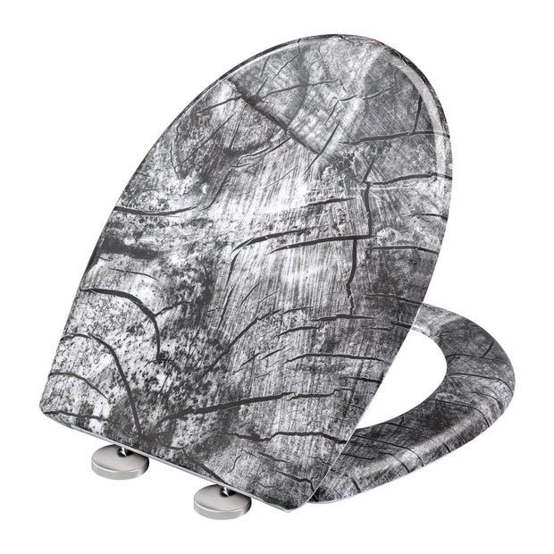 Abattant WC bois à frein de chute et démontage rapide - La Boutique Des Toilettes 