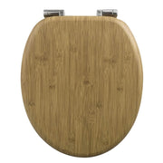 Abattant WC antibactérien à descente lente look bambou - La Boutique Des Toilettes 
