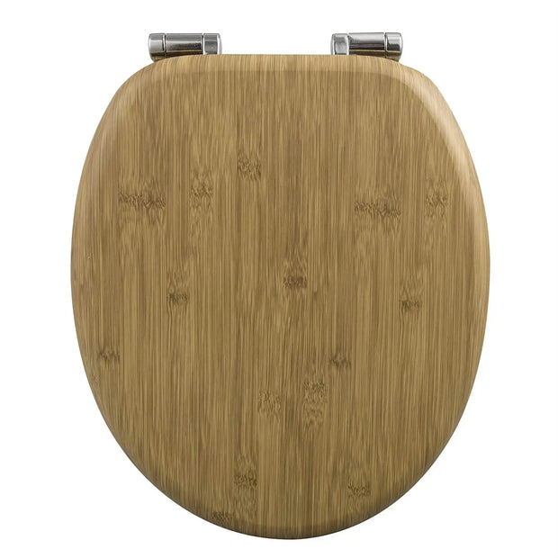 Abattant WC antibactérien à descente lente look bambou - La Boutique Des Toilettes 