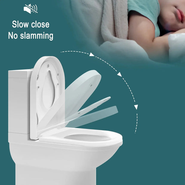 Abattant WC Famille Soft-Close avec Siège Enfant Magnétique - La Boutique Des Toilettes 