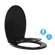 Abattant WC Noir Soft-Close Enfant Réglable et Sécurisé - La Boutique Des Toilettes 