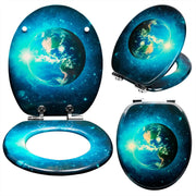 Abattant WC antibactérien descente progressive terre - La Boutique Des Toilettes 