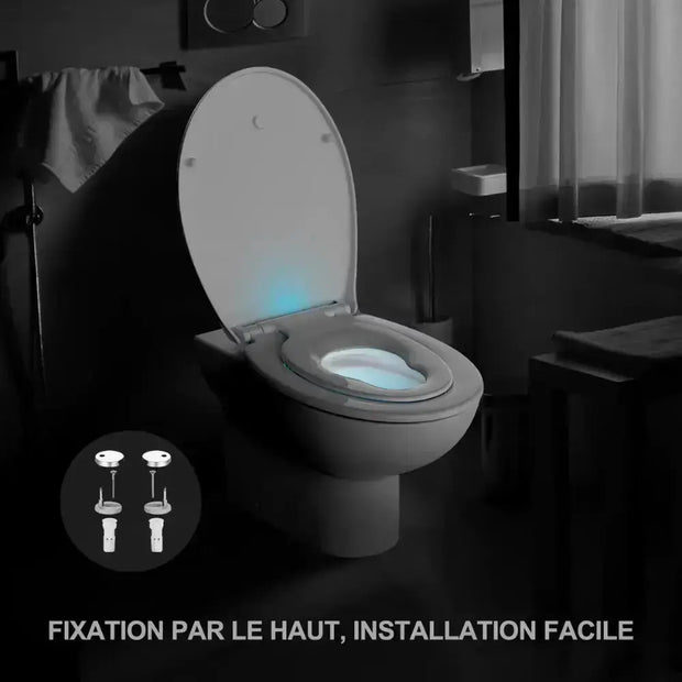Abattant WC Blanc Soft-Close LED pour Enfants et Adultes - La Boutique Des Toilettes 