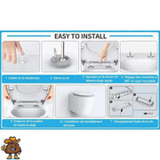 Abattant WC Blanc Soft-Close LED pour Enfants et Adultes - La Boutique Des Toilettes 