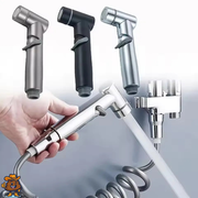 Douchette WC murale avec robinet double sortie intégrée