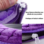 Coussin de Cuvette WC Gris Doux Lavable 37x44cm