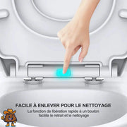 Abattant WC Blanc Soft-Close LED pour Enfants et Adultes - La Boutique Des Toilettes 