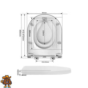 Abattant WC Famille Soft-Close avec Siège Enfant Magnétique - La Boutique Des Toilettes 