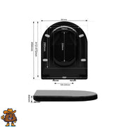 Cuvette WC Ovale Soft-Close Avec Siège Enfant Magnétique - La Boutique Des Toilettes 