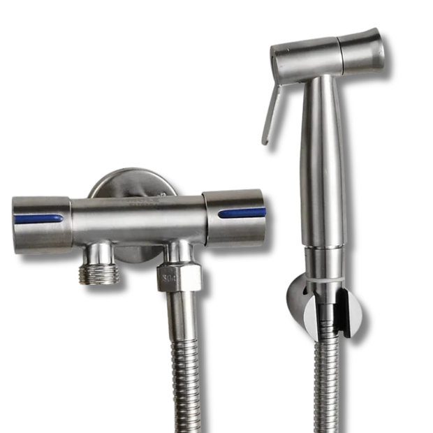 Douchette WC inox avec flexible 1,5m pour salle de bain