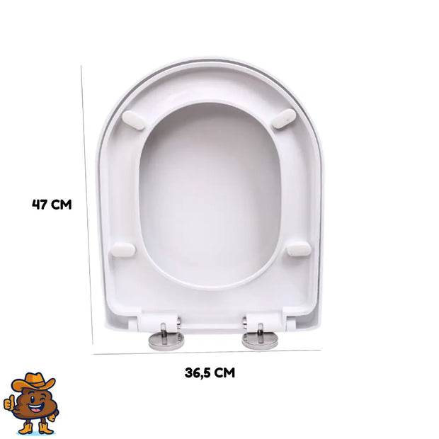 Abattant WC Blanc à Fermeture Douce et Antibactérien - La Boutique Des Toilettes 