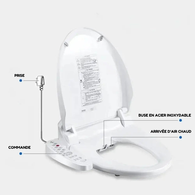 Abattant WC Intelligent Chauffant Séchage Automatique