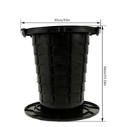 Toilette de Camping Noire Pliante Réglable Portable