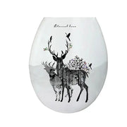 Abattant WC universel en PP résistant motifs élan - La Boutique Des Toilettes 