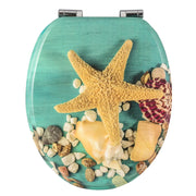 Abattant WC antibactérien avec charnières étoile de mer - La Boutique Des Toilettes 