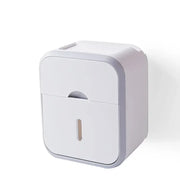 Boîte Murale Papier Toilette Étanche Grise Haute Capacité - La Boutique Des Toilettes 