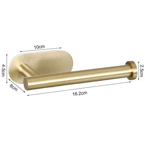 Support Papier Toilette Adhésif Inox 2PCS Mural Salle de Bain - La Boutique Des Toilettes 