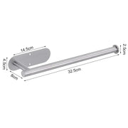 Support Papier Toilette Adhésif Inox 2PCS Mural Salle de Bain - La Boutique Des Toilettes 