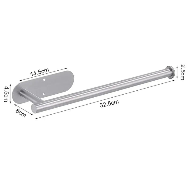 Support Papier Toilette Adhésif Inox Lot de 2 Sans Perçage - La Boutique Des Toilettes 
