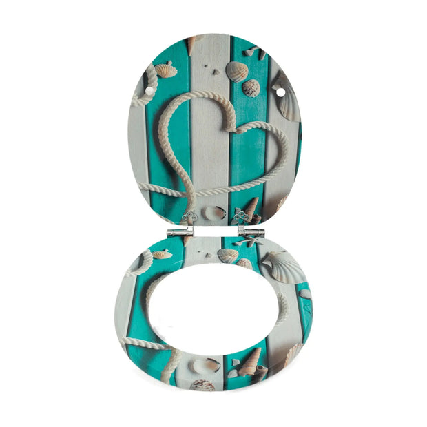 Abattant WC universel à fermeture lente en MDF - La Boutique Des Toilettes 