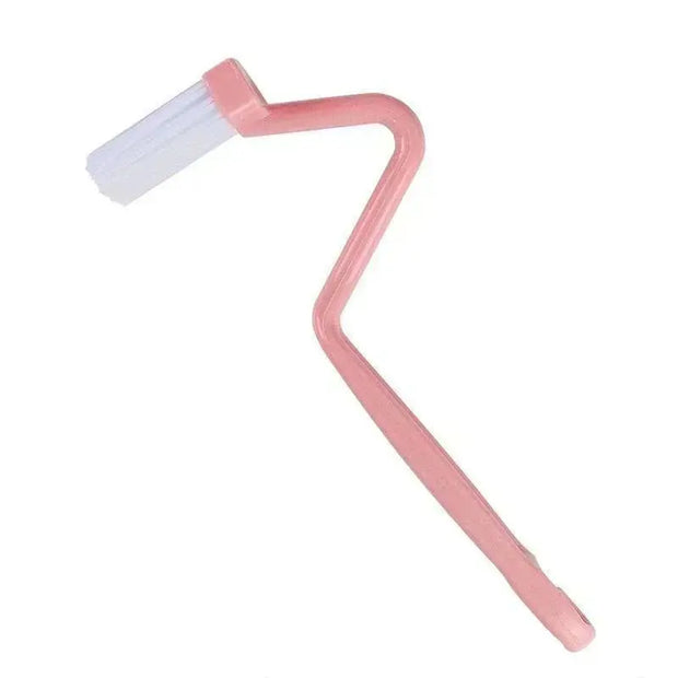 Brosse WC Courbée Manche Long Rose Nettoyage Profond - La Boutique Des Toilettes 