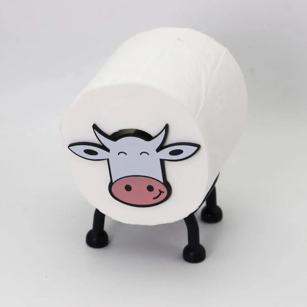 Porte-Papier Toilette Vache Original pour Salle de Bain - La Boutique Des Toilettes 