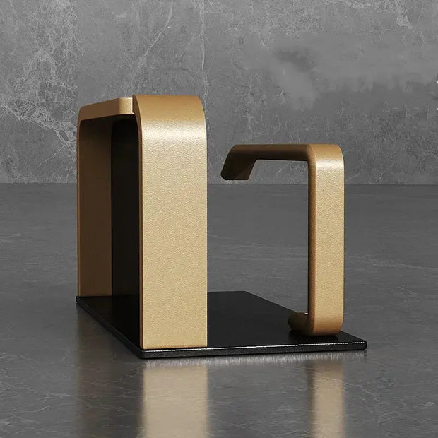 Support Papier Toilette Multifuntion Noir avec Étagère PVC - La Boutique Des Toilettes 