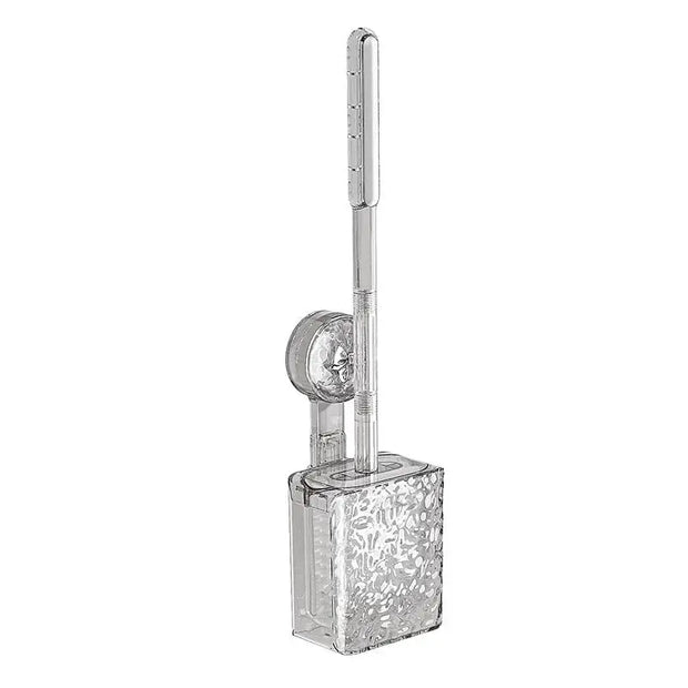 Brosse WC murale à ventouse grise poignée longue - La Boutique Des Toilettes 