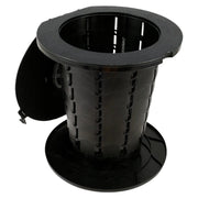Toilette de Camping Noire Pliante Réglable Portable - La Boutique Des Toilettes 