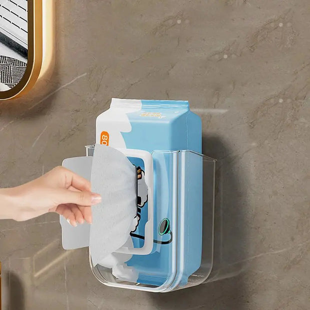 Support Papier Toilette Transparent Sans Perçage Étanche - La Boutique Des Toilettes 