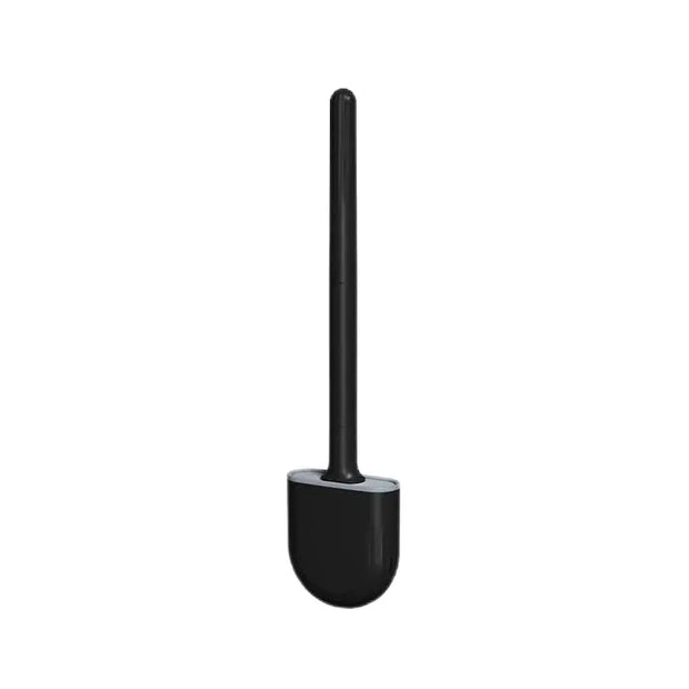 Brosse WC murale manche long silicone noir durable - La Boutique Des Toilettes 