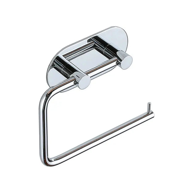 Porte-Papier Toilette Adhésif Chrome Sans Perçage - La Boutique Des Toilettes 