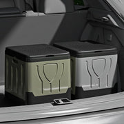 Toilette de camping pliable portable grise pour extérieur