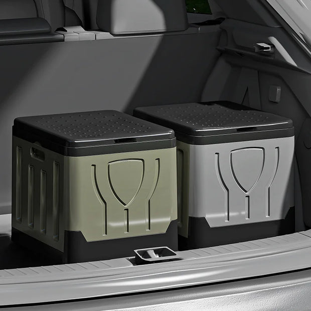 Toilette de camping pliable portable grise pour extérieur