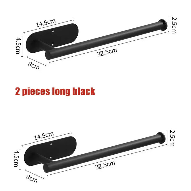 Support Papier Toilette Adhésif Inox Lot de 2 Sans Perçage - La Boutique Des Toilettes 