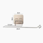 Support Papier Toilette Adhésif Inox Lot de 2 Sans Perçage - La Boutique Des Toilettes 