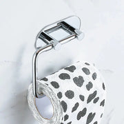 Porte-Papier Toilette Adhésif Chrome Sans Perçage - La Boutique Des Toilettes 