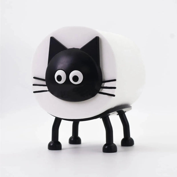 Porte-Papier Toilette Chat Original pour Salle de Bain - La Boutique Des Toilettes 