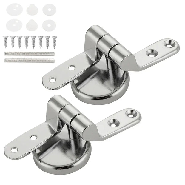 Charnières Inox Universelles 4pcs pour Abattant WC - La Boutique Des Toilettes 