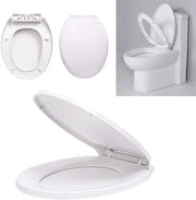 Abattant WC Blanc à Fermeture Douce et Antibactérien - La Boutique Des Toilettes 