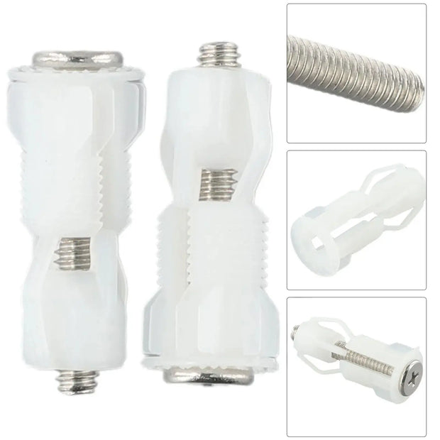 Kit Fixation Abattant WC 2 Pièces avec Vis et Écrou - La Boutique Des Toilettes 