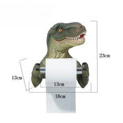 Porte-Papier Toilette Dinosaure Mural Tyrannosaure Amusant - La Boutique Des Toilettes 