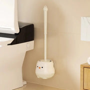Brosse WC blanche avec support pour nettoyage efficace - La Boutique Des Toilettes 