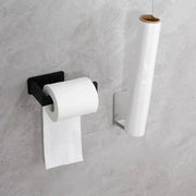 Porte-Papier Toilette Noir Auto-adhésif Sans Perçage - La Boutique Des Toilettes 