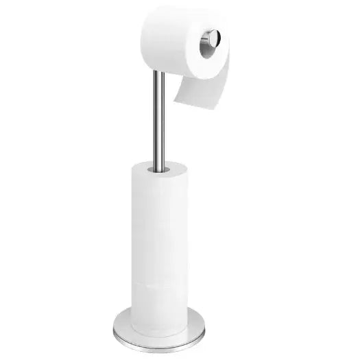Support Papier Toilette Autoportant Acier Inoxydable Argenté - La Boutique Des Toilettes 