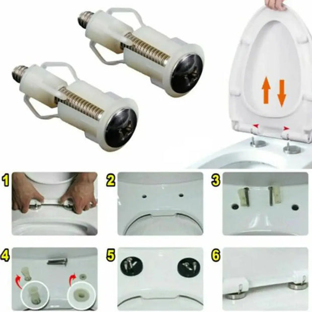Visserie Universelle pour Siège WC: Kit de Fixation Complet - La Boutique Des Toilettes 