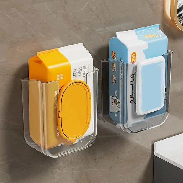 Support Papier Toilette Transparent Sans Perçage Étanche - La Boutique Des Toilettes 