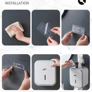 Boîte Murale Papier Toilette Étanche Grise Haute Capacité - La Boutique Des Toilettes 