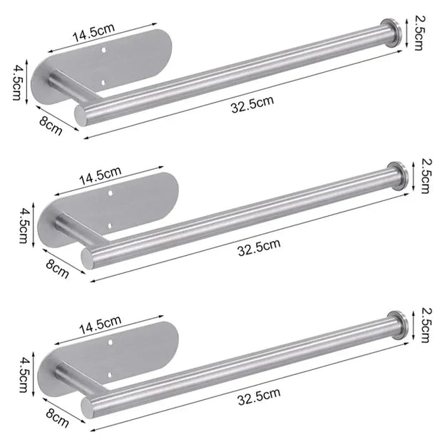Support Papier Toilette Adhésif Inox Lot de 2 Sans Perçage - La Boutique Des Toilettes 