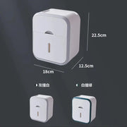 Boîte Murale Papier Toilette Étanche Grise Haute Capacité - La Boutique Des Toilettes 